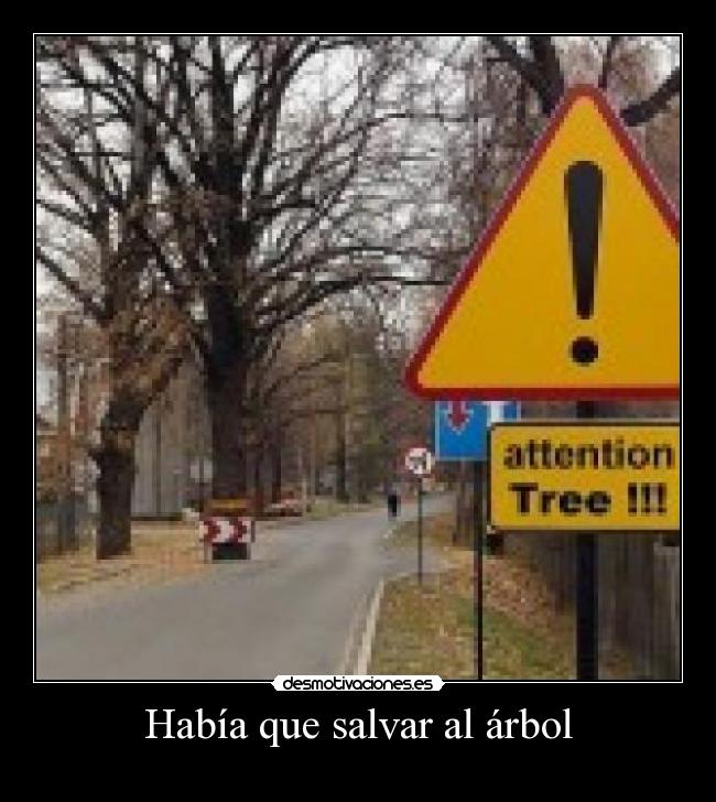 Había que salvar al árbol -