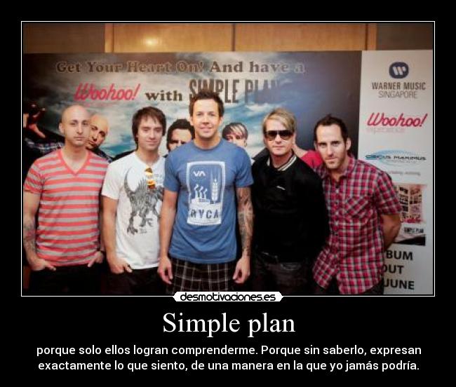 carteles simple plan desmotivaciones
