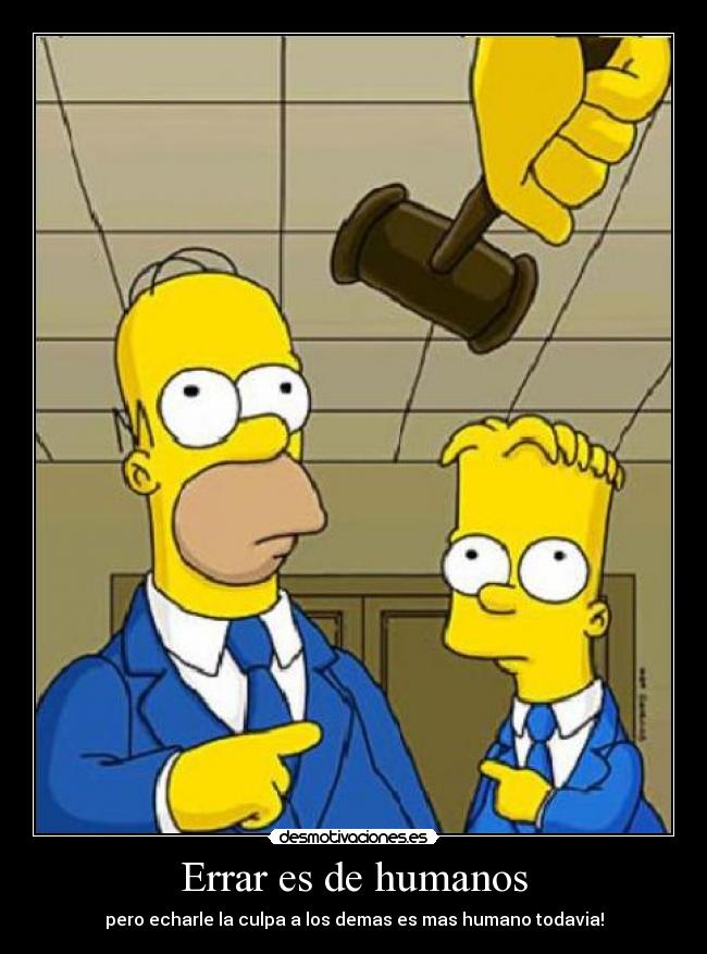Errar es de humanos -