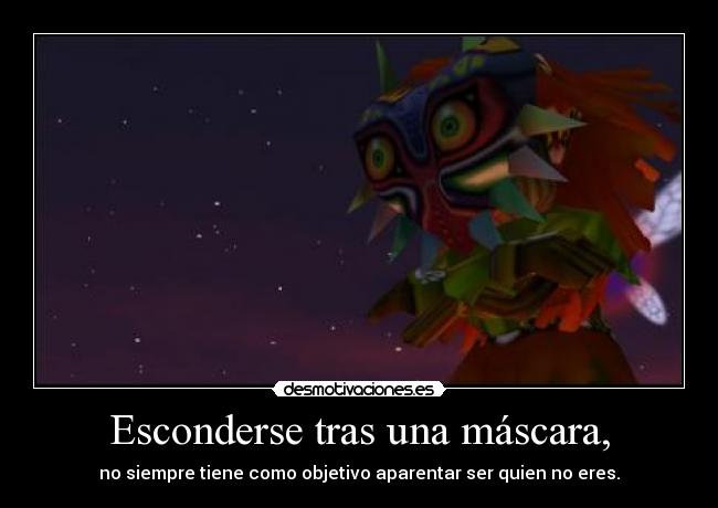 carteles thelegendofzelda link skull kid mascara majora mask desmotivaciones