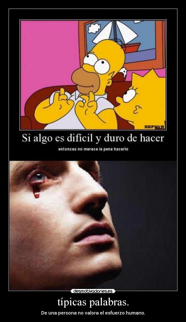 típicas palabras. -