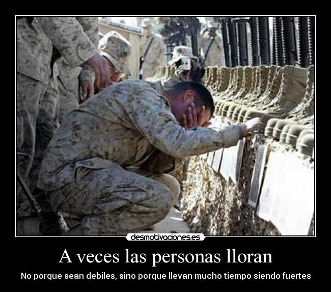 A veces las personas lloran - 
