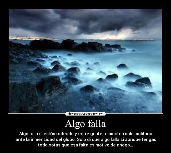 Algo falla - 