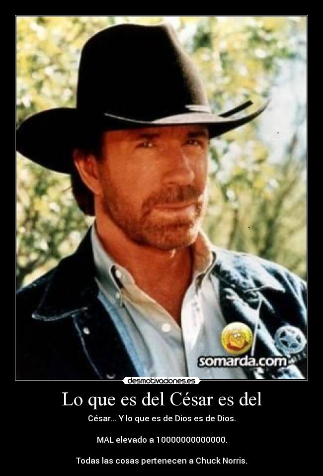 Lo que es del César es del - 