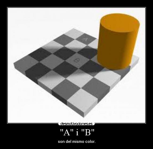 A i B - son del mismo color.