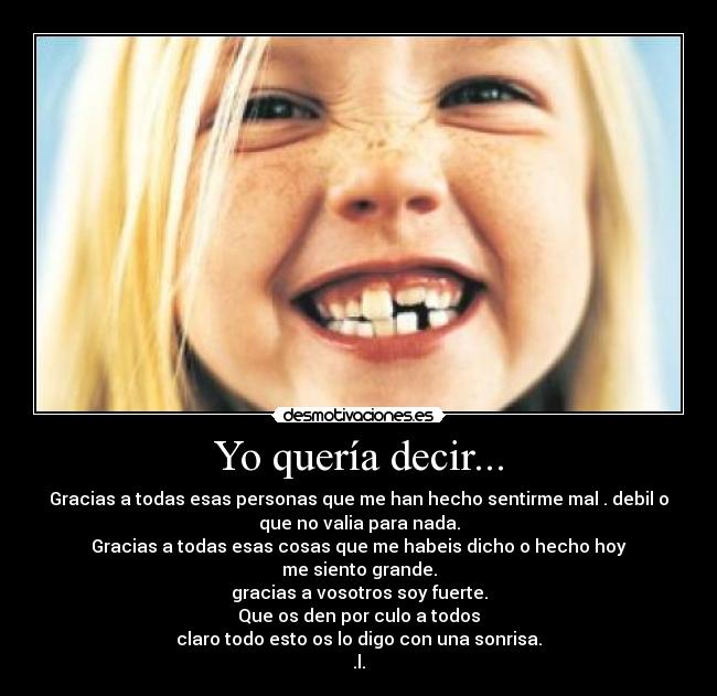 Yo quería decir... - 