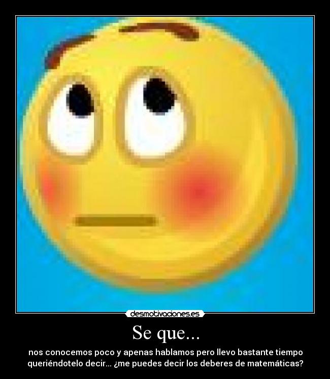 Se que... - 