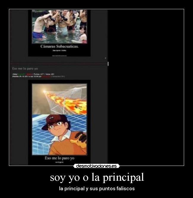 soy yo o la principal -