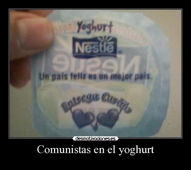 Comunistas en el yoghurt -