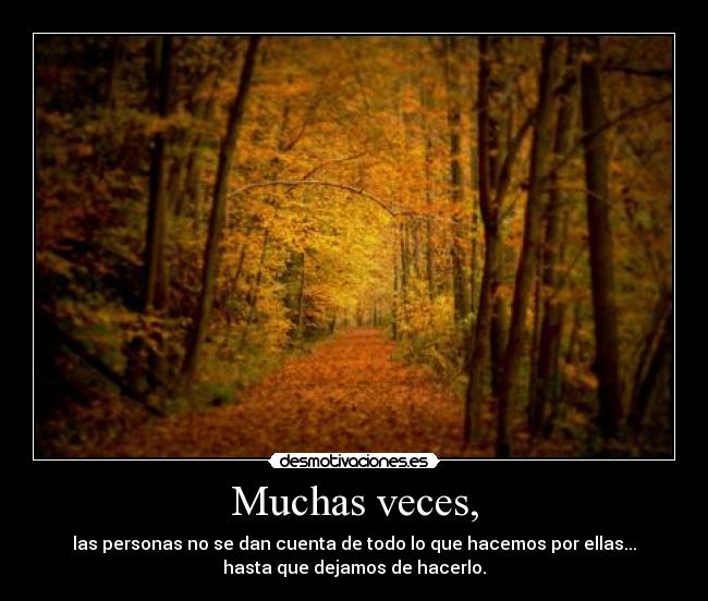 Muchas veces, - 