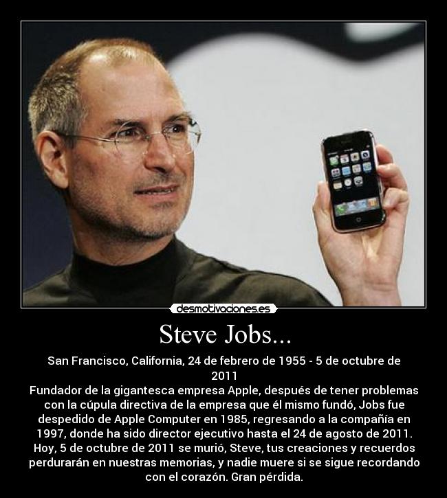 Steve Jobs... -