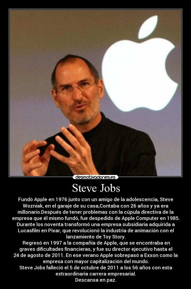 carteles steve jobs desmotivaciones