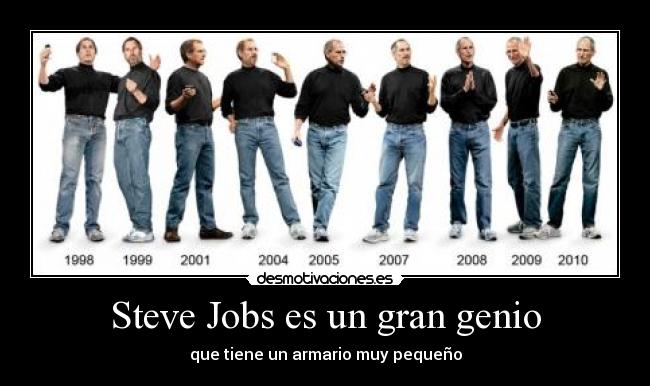 carteles steve jobs armario desmotivaciones