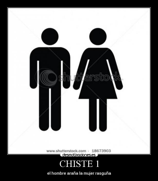 CHISTE 1 - el hombre araña la mujer rasguña