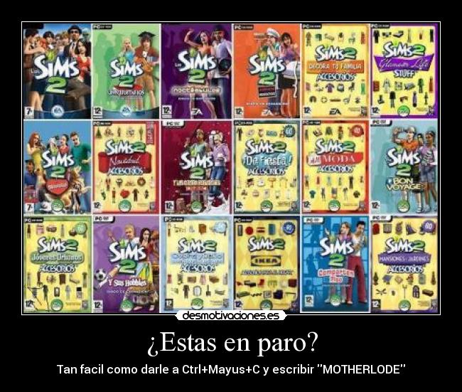 carteles sims desmotivaciones