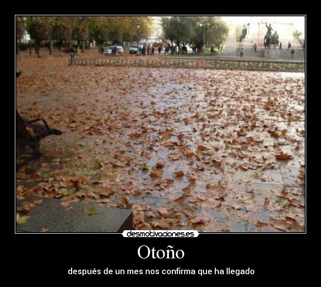 Otoño - después de un mes nos confirma que ha llegado
