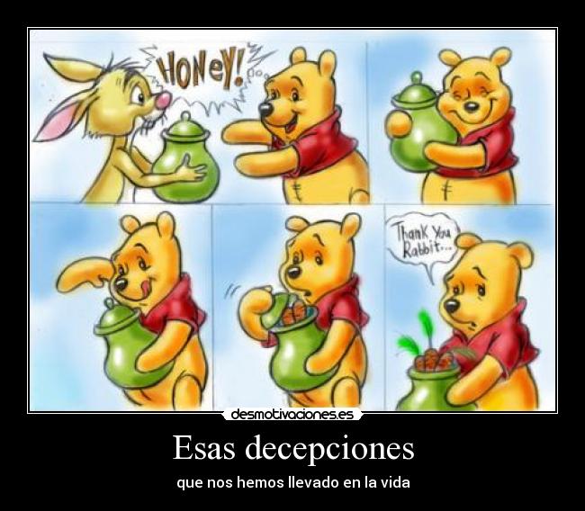 Esas decepciones - 