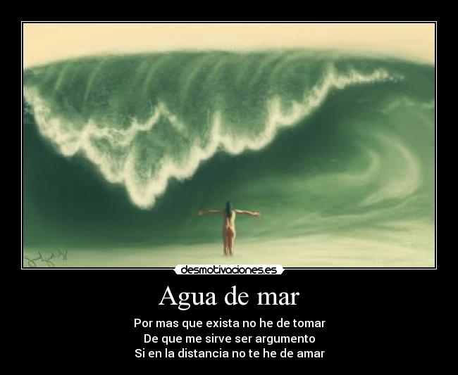 Agua de mar -