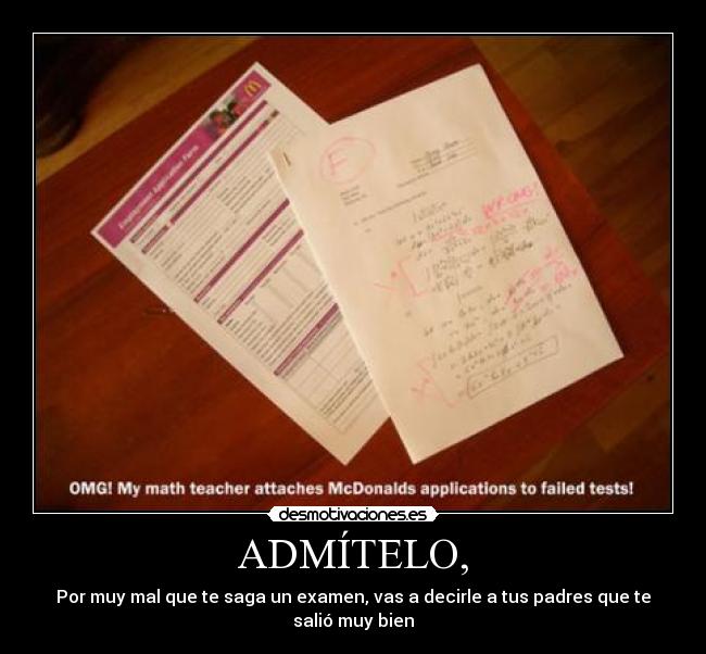 ADMÍTELO, -