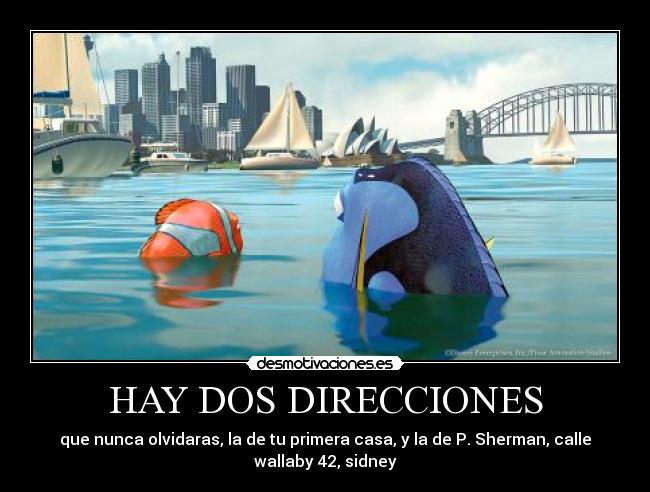 HAY DOS DIRECCIONES - 