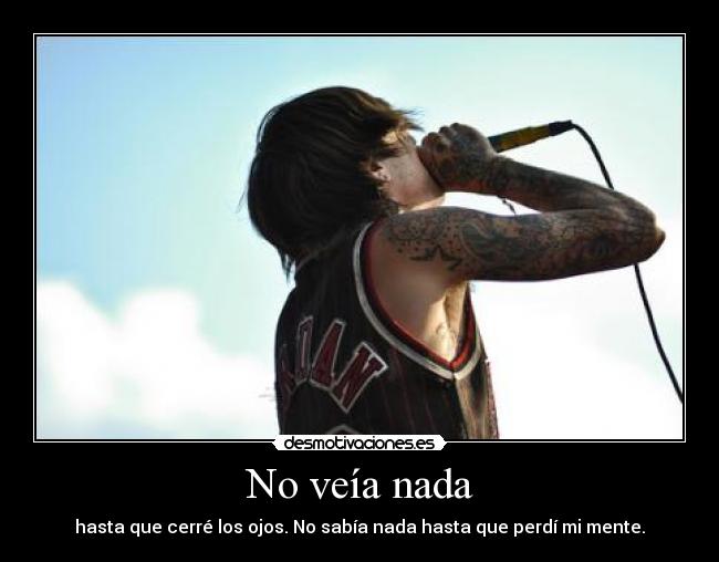 carteles visions bring the horizon oliver sykes desmotivaciones