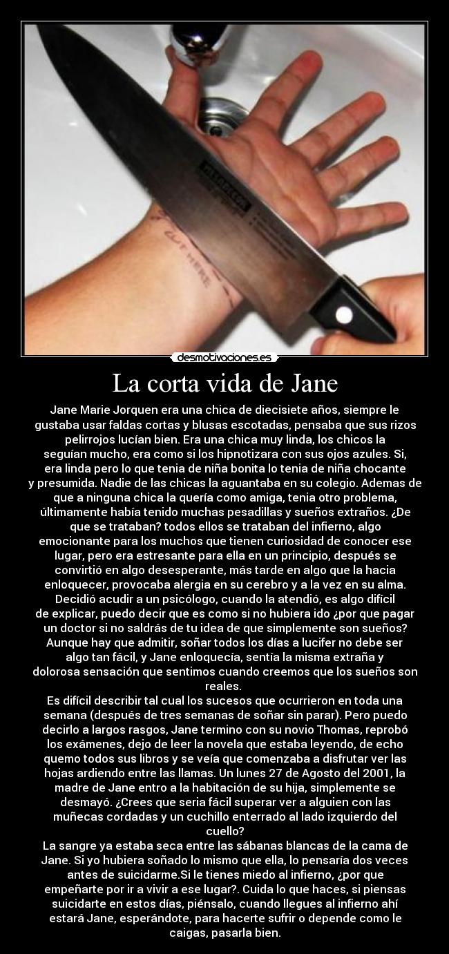 La corta vida de Jane - 