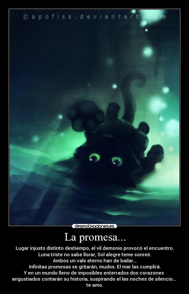 La promesa... -