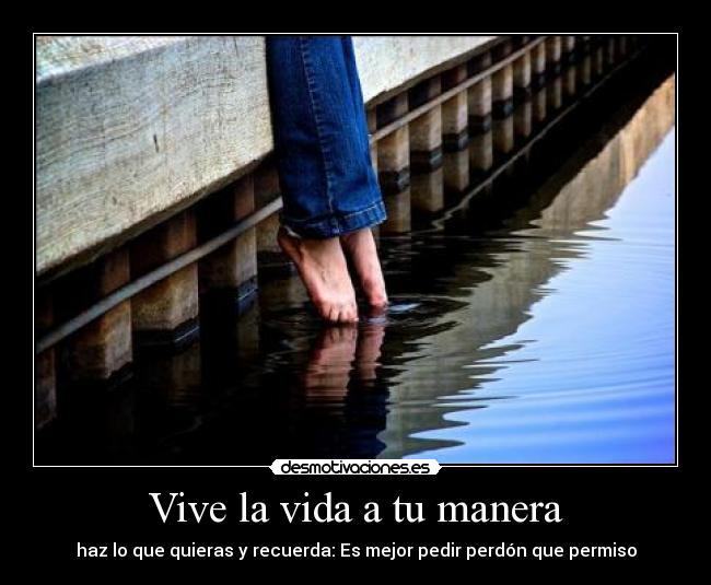 Vive la vida a tu manera -