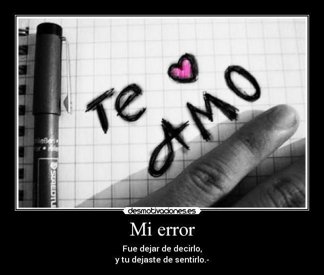 Mi error -