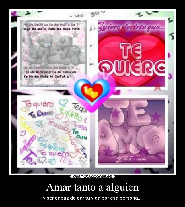 Amar tanto a alguien -