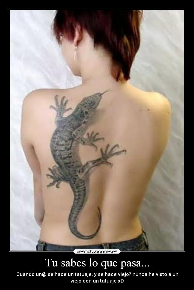 Tu sabes lo que pasa... -