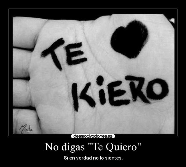 No digas Te Quiero - 