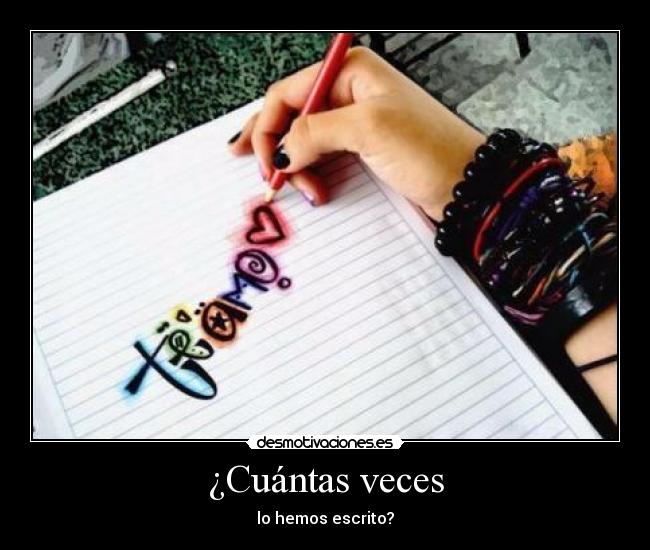¿Cuántas veces -