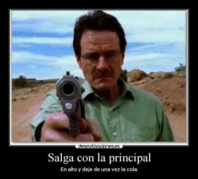 Salga con la principal -