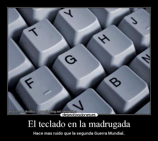 El teclado en la madrugada -