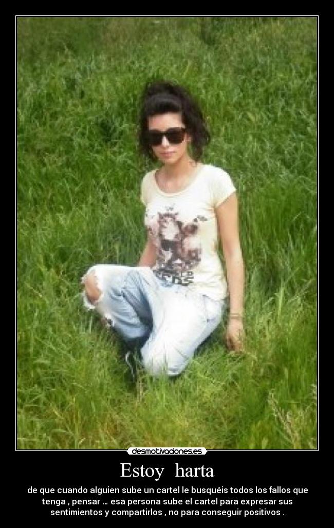 Estoy harta -