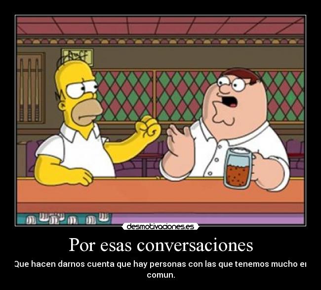 Por esas conversaciones - 