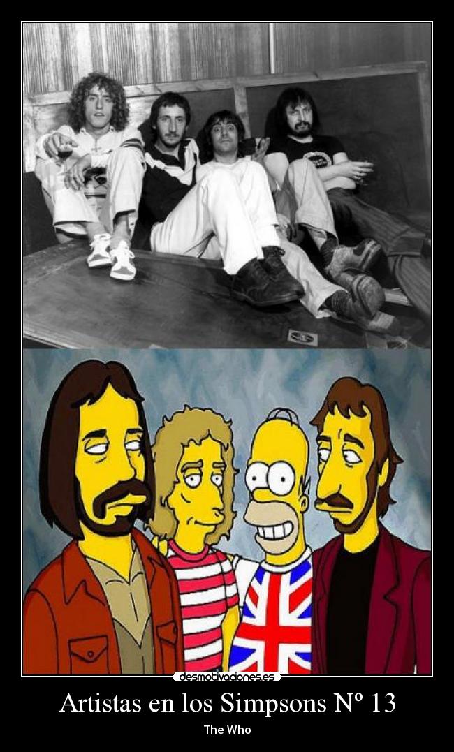 carteles simpsons artistas simpsons the who clan troll jodeteyespera desmotivaciones