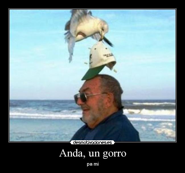 Anda, un gorro - pa mi