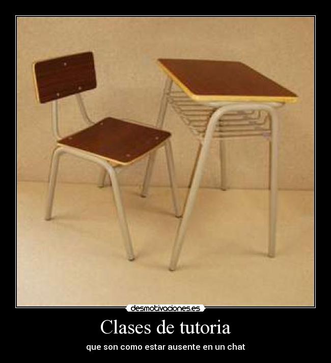 Clases de tutoria - que son como estar ausente en un chat