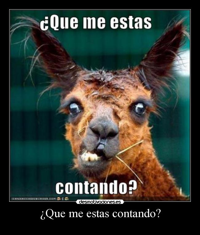 ¿Que me estas contando? - 