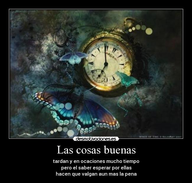 Las cosas buenas -