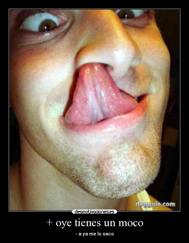 + oye tienes un moco - 