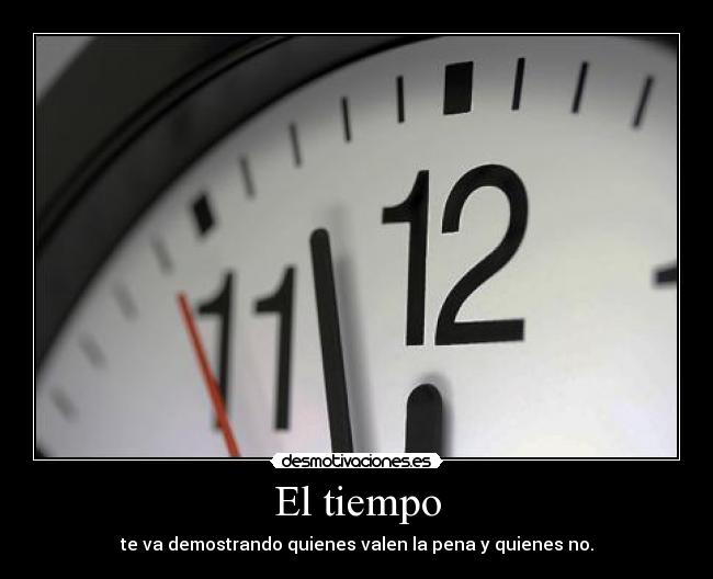 El tiempo -