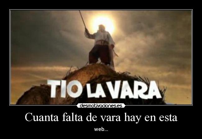 Cuanta falta de vara hay en esta - 