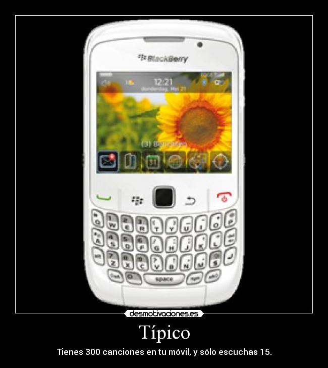 Típico - Tienes 300 canciones en tu móvil, y sólo escuchas 15.