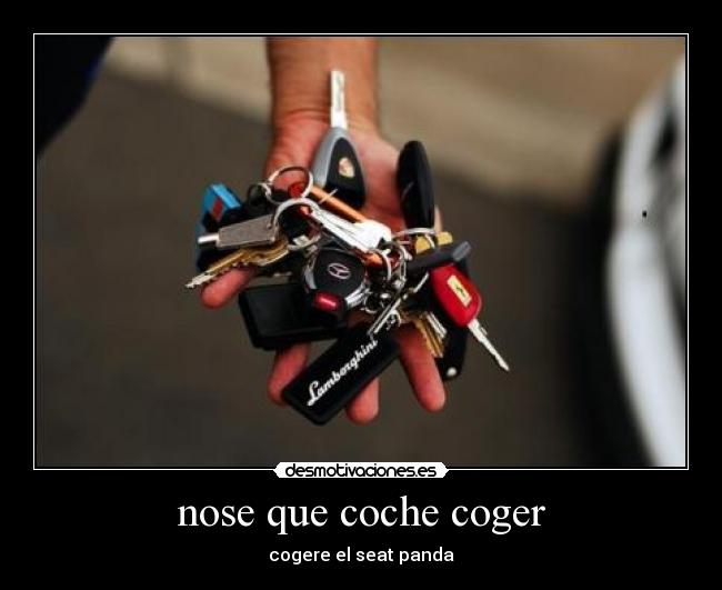 nose que coche coger - cogere el seat panda