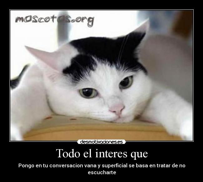 Todo el interes que -