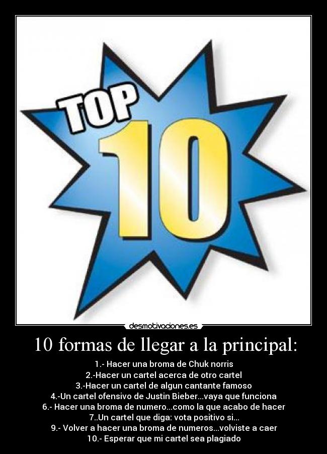 carteles como llegar principal desmotivaciones