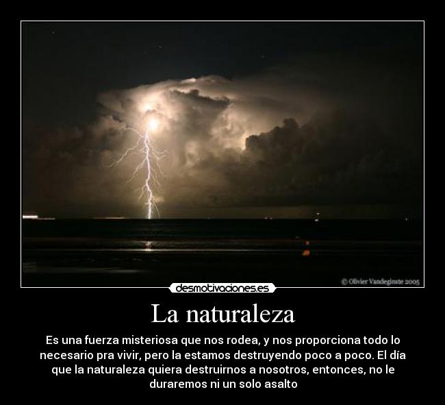 La naturaleza -